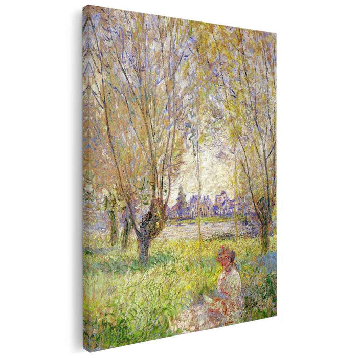 Woman Sitting under the Willows (1880) by Claude Monet