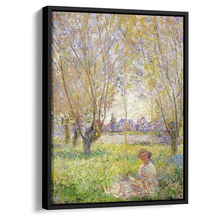 Woman Sitting under the Willows (1880) by Claude Monet