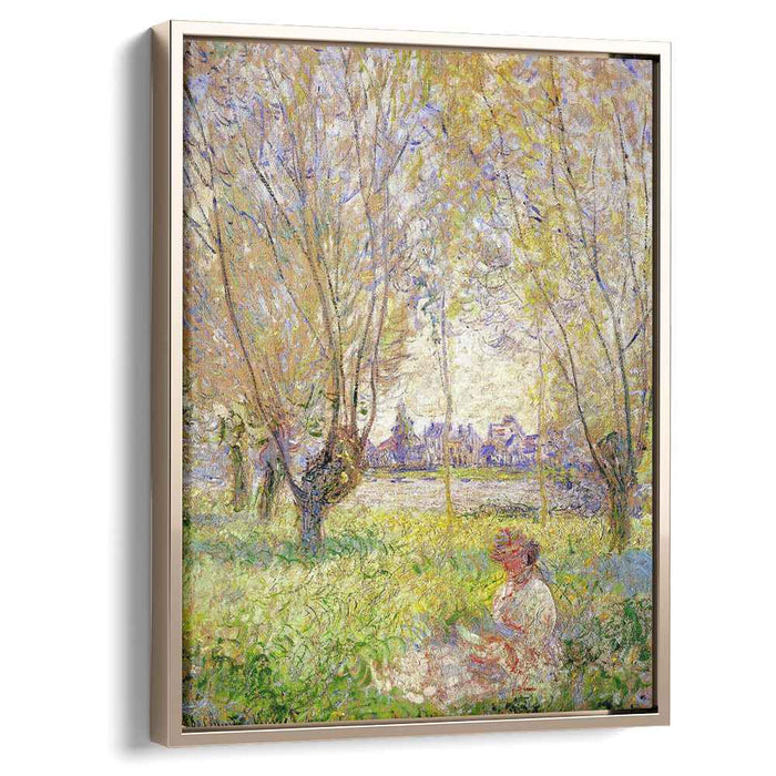 Woman Sitting under the Willows (1880) by Claude Monet