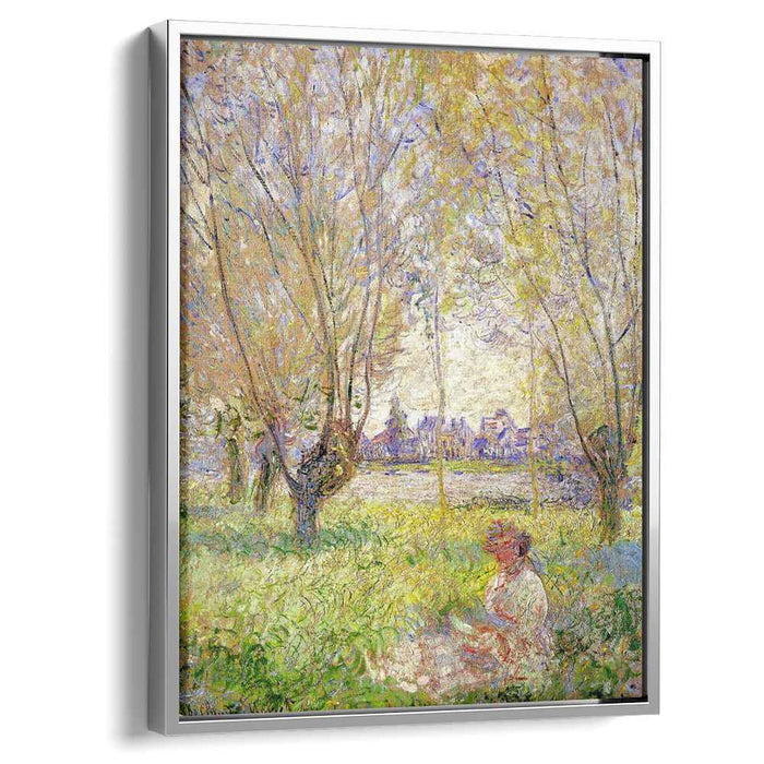 Woman Sitting under the Willows (1880) by Claude Monet