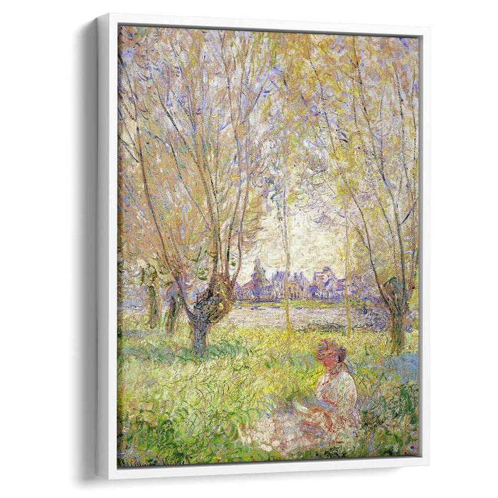 Woman Sitting under the Willows (1880) by Claude Monet