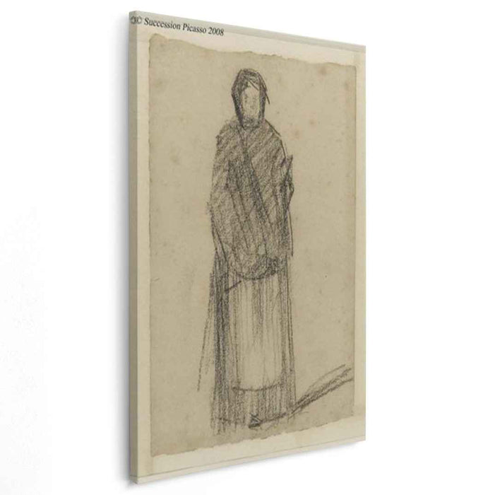 Woman standing (1881) by Georges Seurat