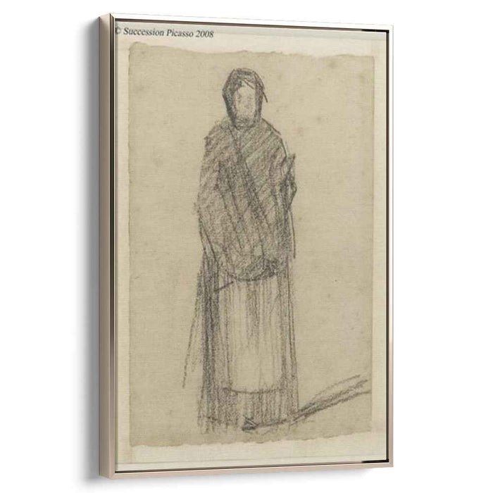 Woman standing (1881) by Georges Seurat