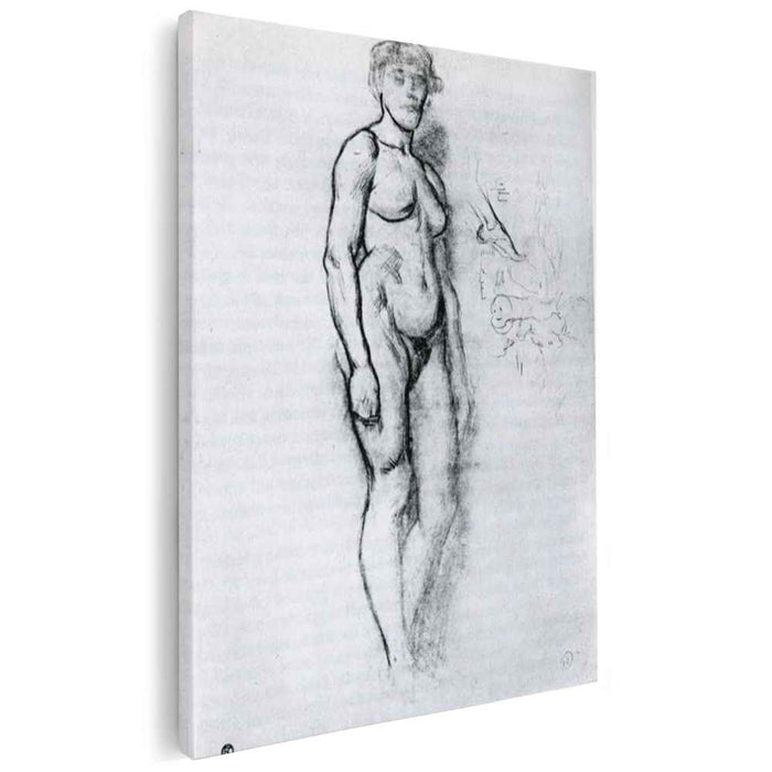 Woman Standing in Semi Profile (1883) by Henri de Toulouse-Lautrec