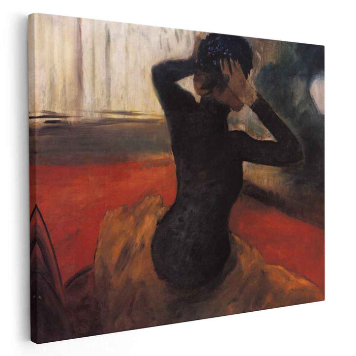 Woman Trying on a Hat (1884) by Edgar Degas