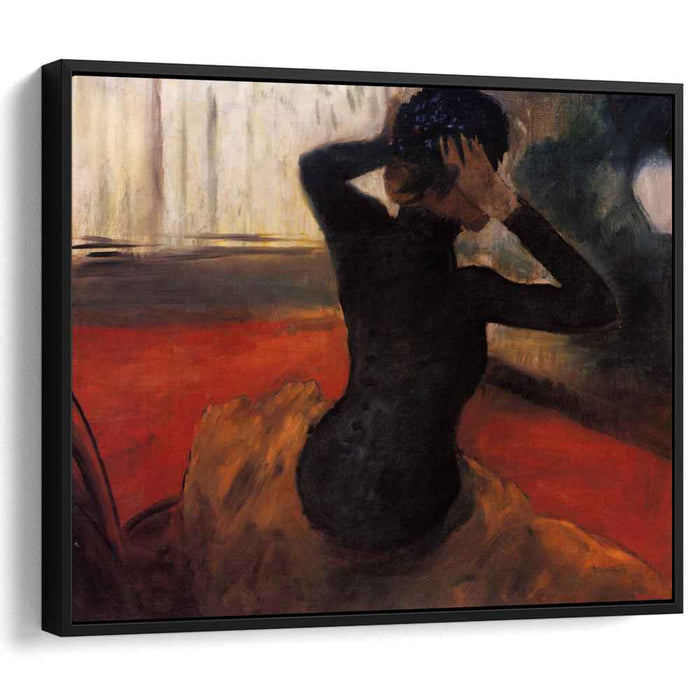 Woman Trying on a Hat (1884) by Edgar Degas