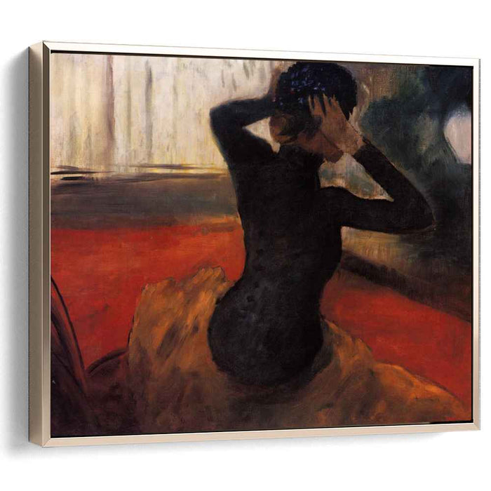 Woman Trying on a Hat (1884) by Edgar Degas