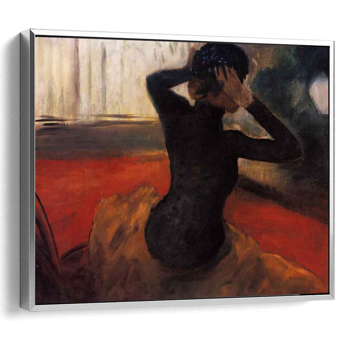 Woman Trying on a Hat (1884) by Edgar Degas