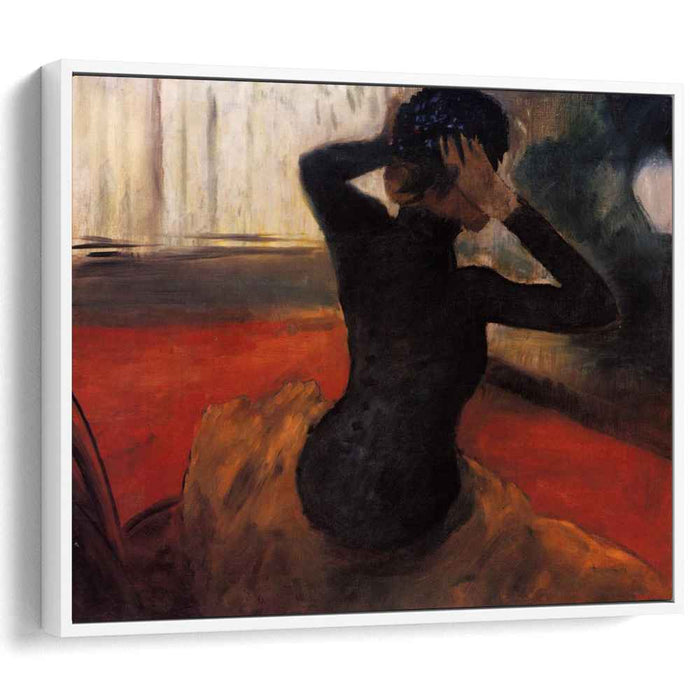 Woman Trying on a Hat (1884) by Edgar Degas