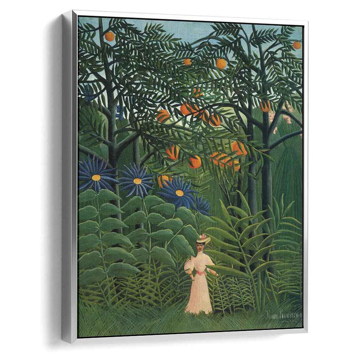 Woman Walking in an Exotic Forest (1905) by Henri Rousseau