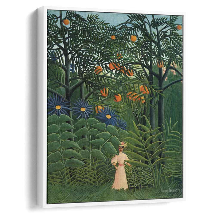 Woman Walking in an Exotic Forest (1905) by Henri Rousseau