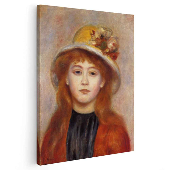 Woman Wearing a Hat (1889) by Pierre-Auguste Renoir