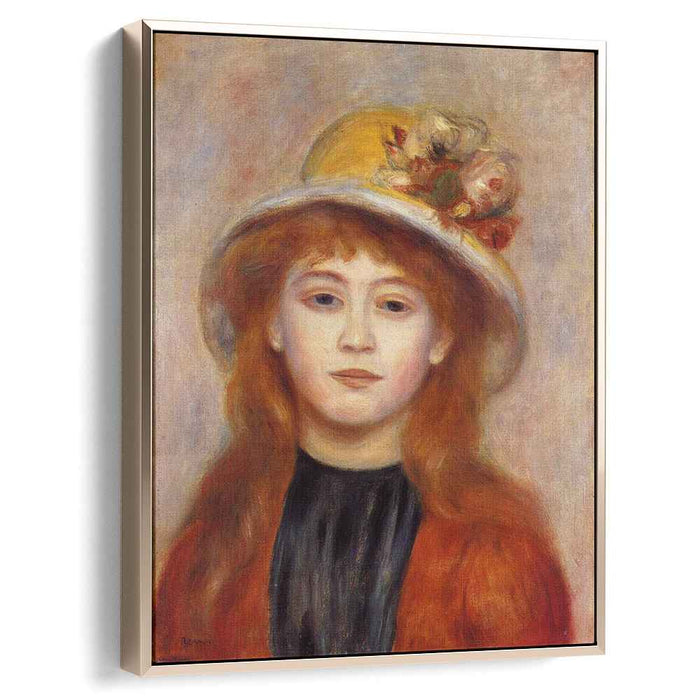 Woman Wearing a Hat (1889) by Pierre-Auguste Renoir