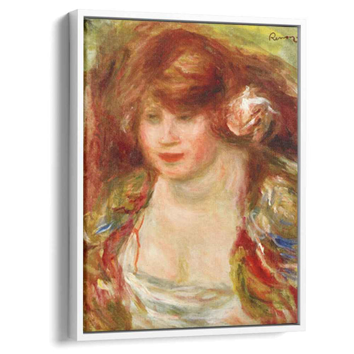 Woman Wearing a Rose Andree (1919) by Pierre-Auguste Renoir