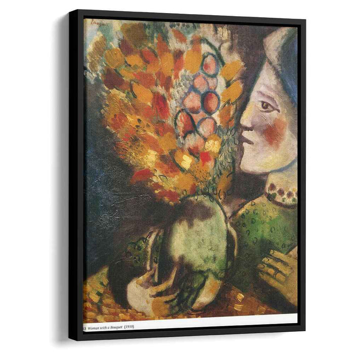 Woman with a Bouquet (1910) by Marc Chagall