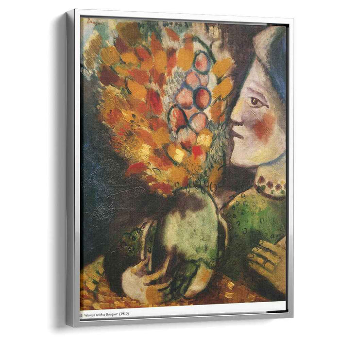 Woman with a Bouquet (1910) by Marc Chagall