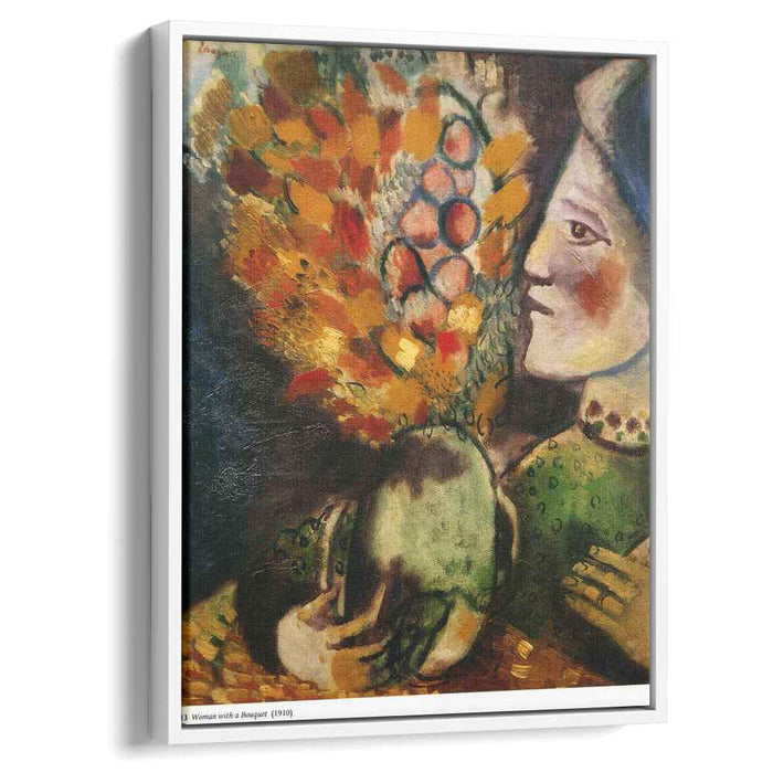 Woman with a Bouquet (1910) by Marc Chagall