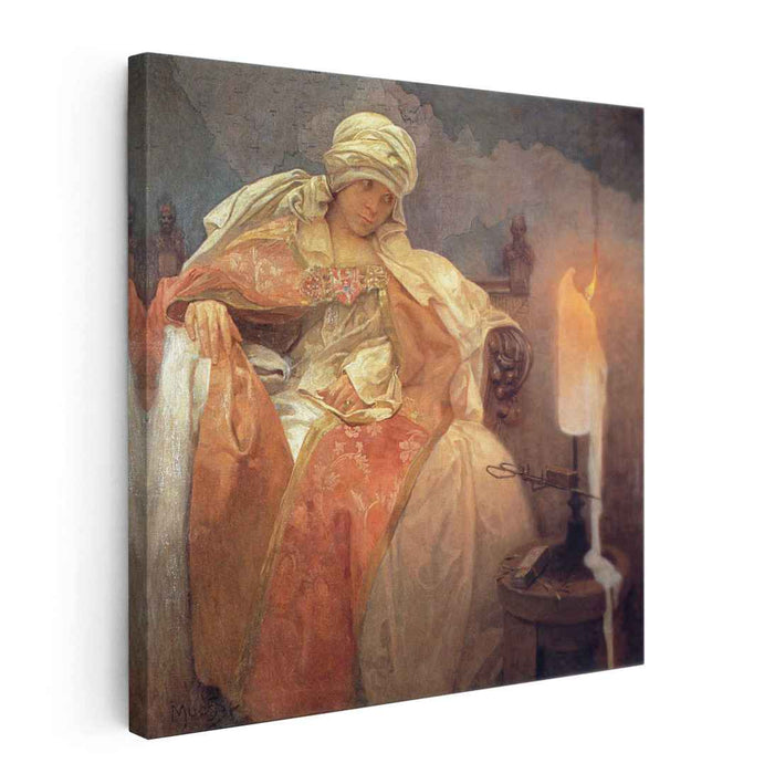 Woman with a Burning Candle (1933) by Alphonse Mucha