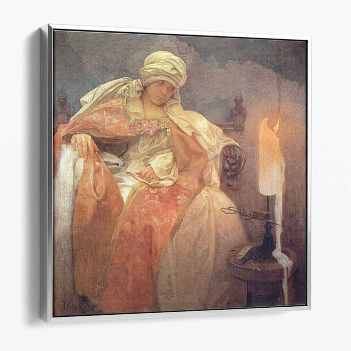 Woman with a Burning Candle (1933) by Alphonse Mucha