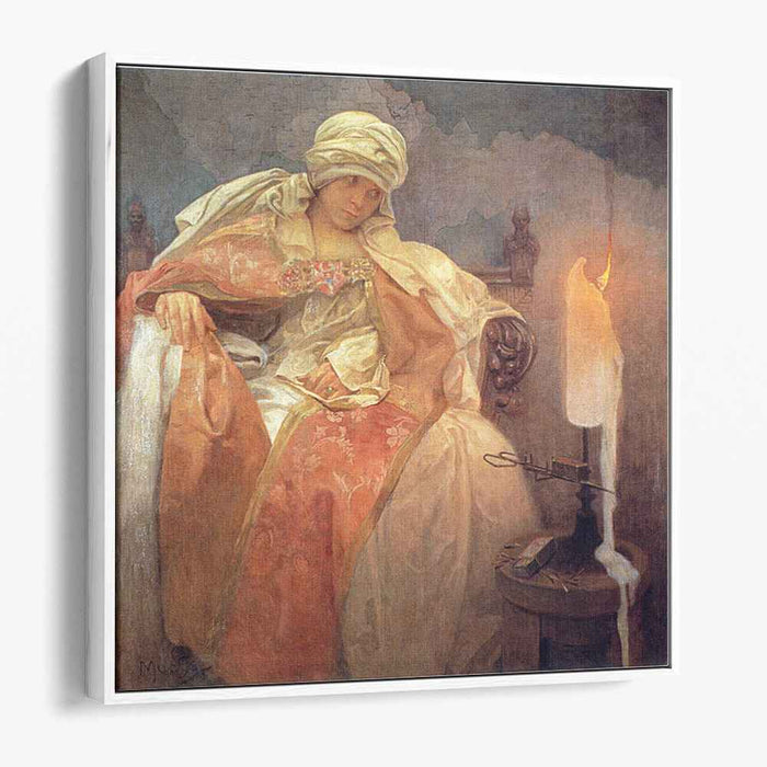 Woman with a Burning Candle (1933) by Alphonse Mucha