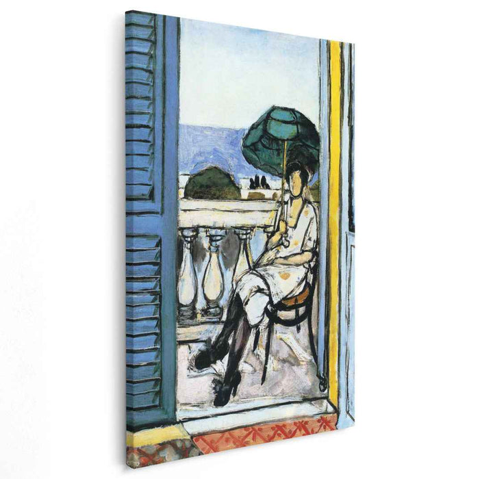 Woman with a Green Parasol on a Balcony (1919) by Henri Matisse