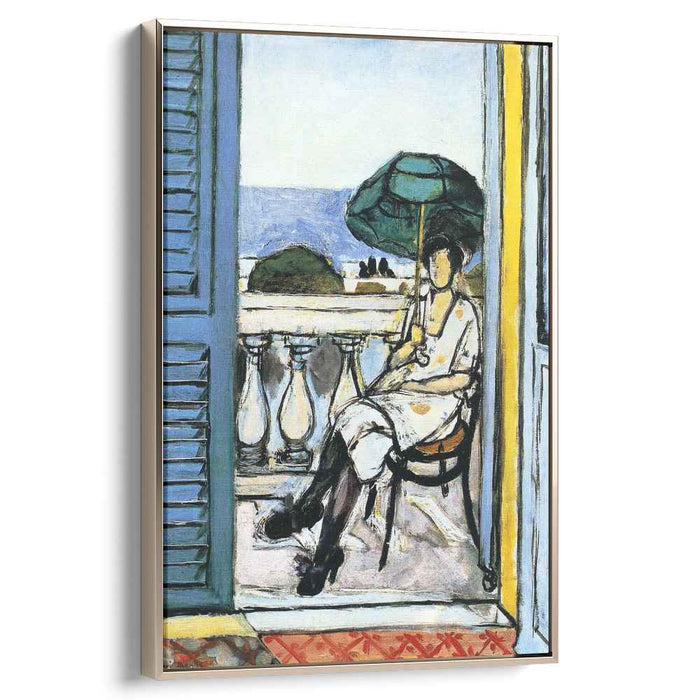 Woman with a Green Parasol on a Balcony (1919) by Henri Matisse