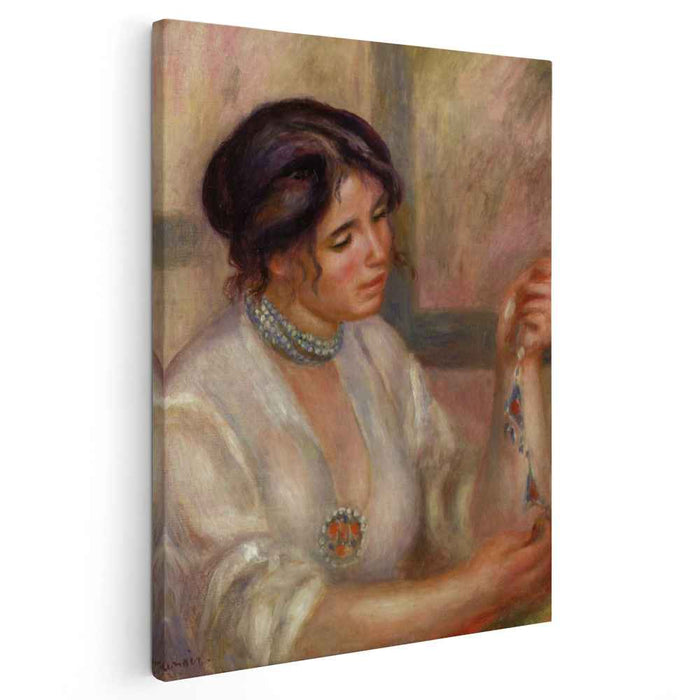 Woman with a Necklace (1910) by Pierre-Auguste Renoir