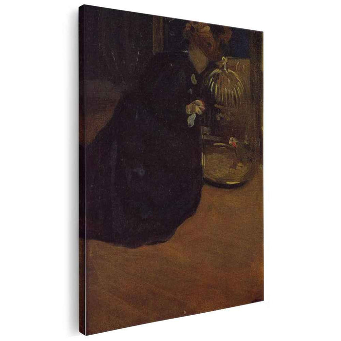 Woman with a Parakeet (1898) by Mary Cassatt