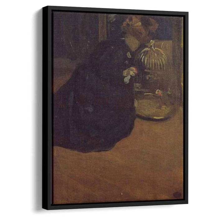 Woman with a Parakeet (1898) by Mary Cassatt