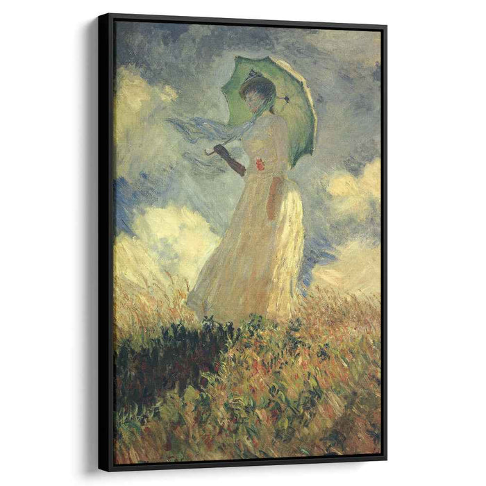 Woman with a Parasol (also known as Study of a Figure Outdoors (Facing Left)) (1886) by Claude Monet