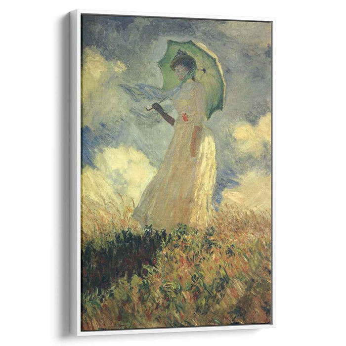 Woman with a Parasol (also known as Study of a Figure Outdoors (Facing Left)) (1886) by Claude Monet