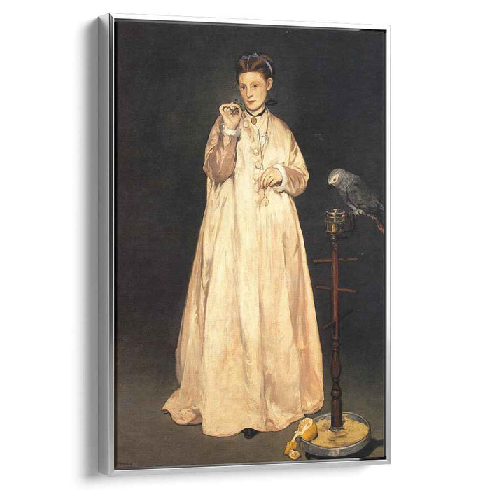 Woman with a Parrot (1866) by Edouard Manet