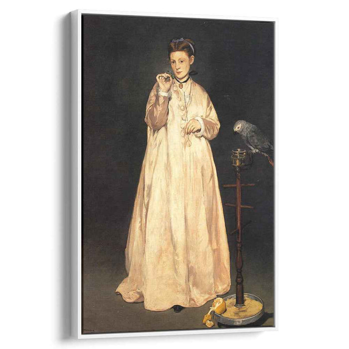 Woman with a Parrot (1866) by Edouard Manet