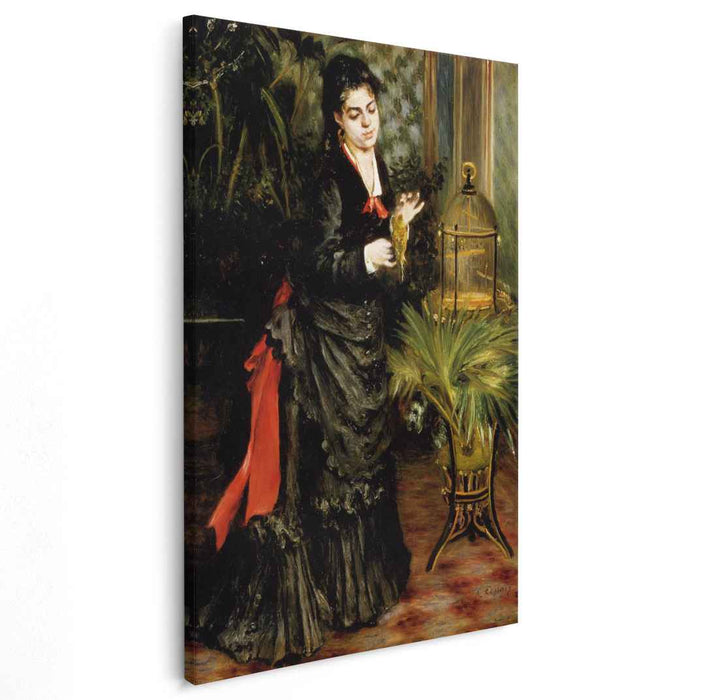 Woman with a Parrot (Henriette Darras) (1871) by Pierre-Auguste Renoir