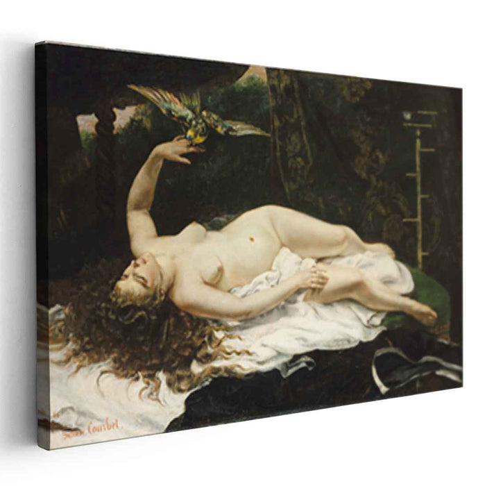Woman with a Parrot (1866) by Gustave Courbet