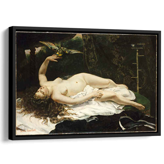 Woman with a Parrot (1866) by Gustave Courbet