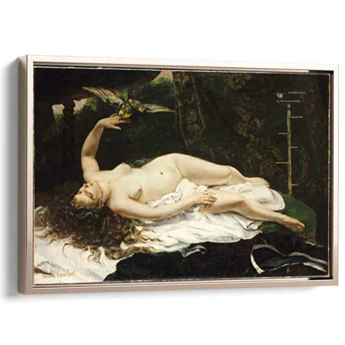 Woman with a Parrot (1866) by Gustave Courbet