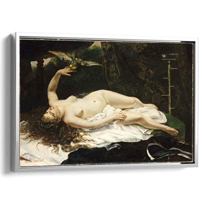 Woman with a Parrot (1866) by Gustave Courbet