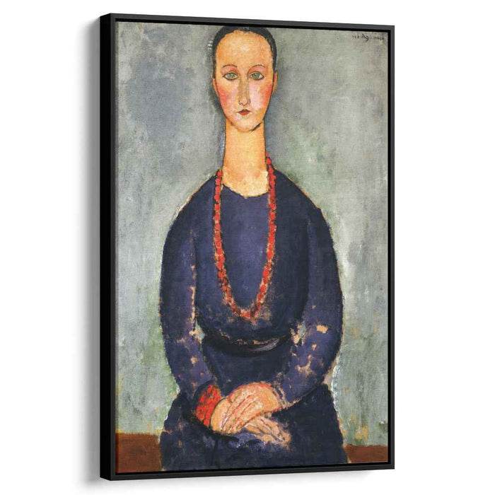 Woman with a Red Necklace (1918) by Amedeo Modigliani