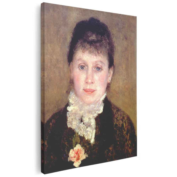 Woman with a white jabot (1880) by Pierre-Auguste Renoir