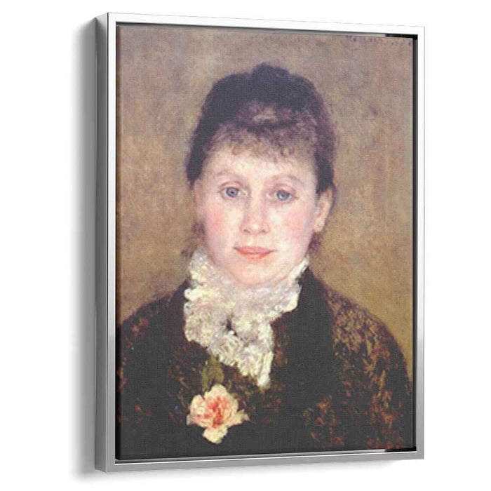 Woman with a white jabot (1880) by Pierre-Auguste Renoir