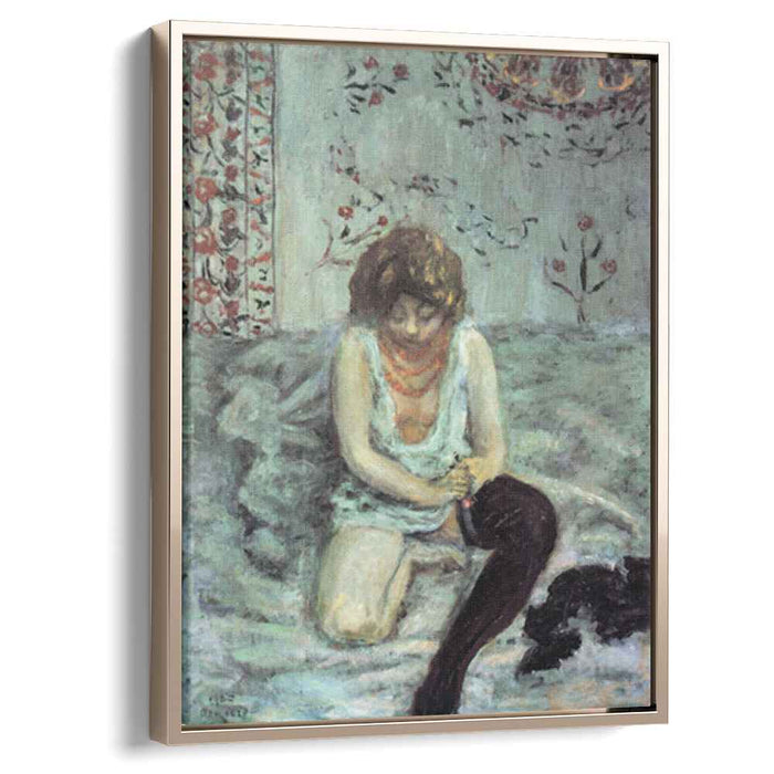 Woman with Black Stockings (1900) by Pierre Bonnard