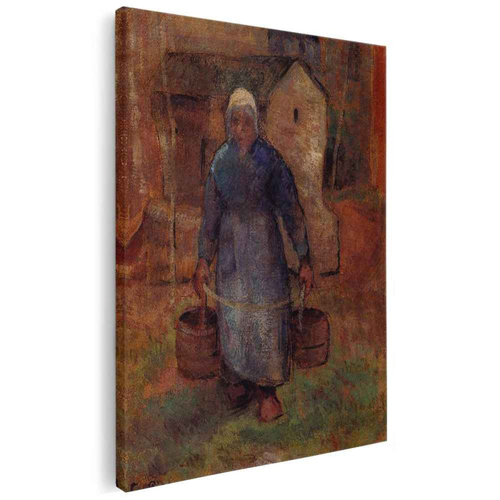 Woman with Buckets (1891) by Camille Pissarro