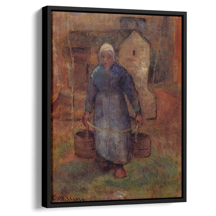 Woman with Buckets (1891) by Camille Pissarro