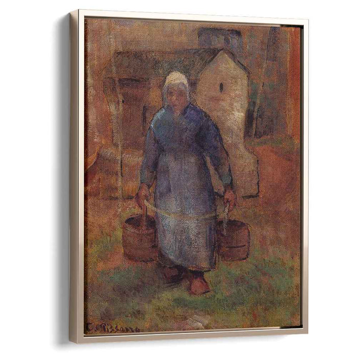 Woman with Buckets (1891) by Camille Pissarro