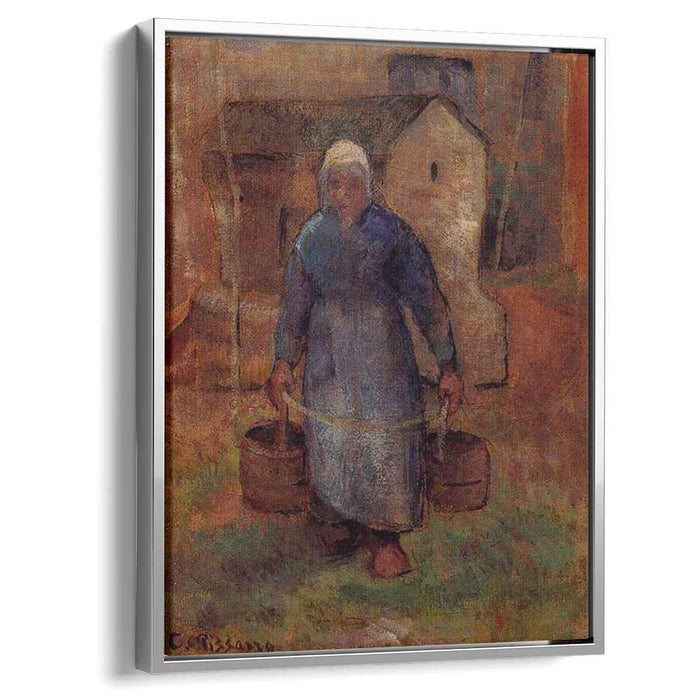 Woman with Buckets (1891) by Camille Pissarro