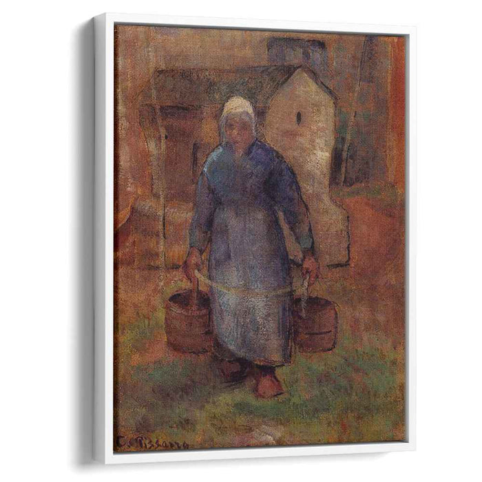 Woman with Buckets (1891) by Camille Pissarro