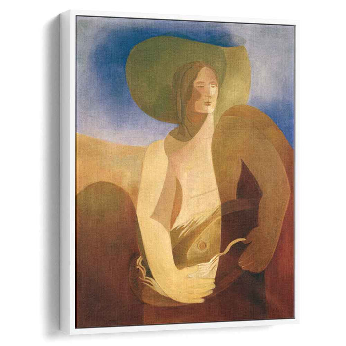 Woman with fish (1934) by Aleksandra Ekster