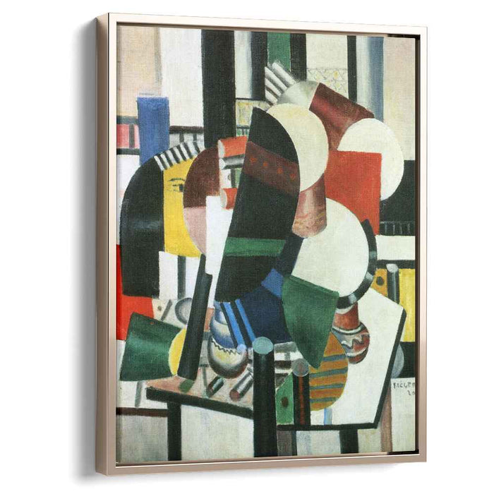 Woman with flower portrait study (1920) by Fernand Leger