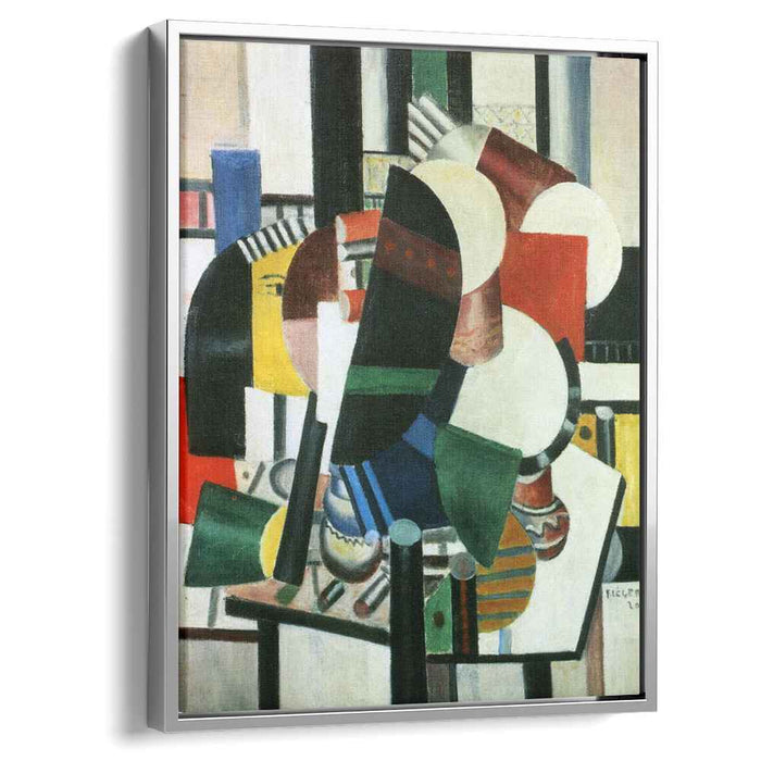 Woman with flower portrait study (1920) by Fernand Leger